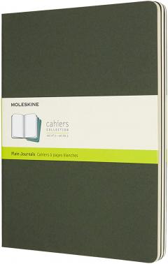 Set 3 caiete - Moleskine Cahier - Extra Large, Plain - Myrtle Green