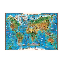 Harti pentru copii - Animale pe mapamond + Imperiul creaturilor istorice