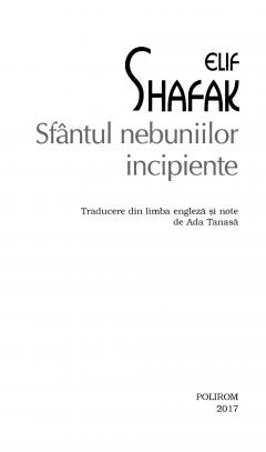 Sfantul nebuniilor incipiente