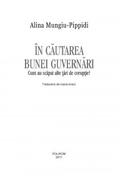In cautarea bunei guvernari