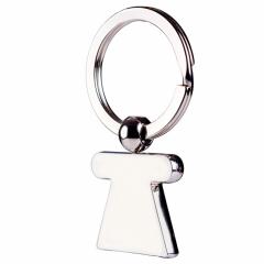 Breloc - Fata - Motive verticale, placare argintie