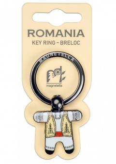 Breloc - Baiat - Placare neagra