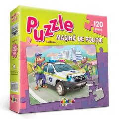 Puzzle 120 piese - Masina de Politie