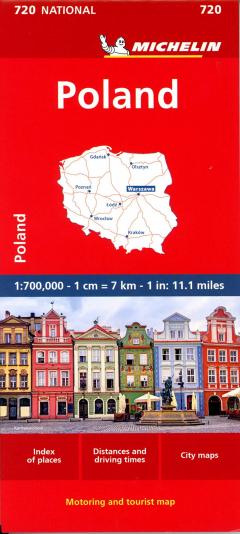 Poland - Michelin National Map 720