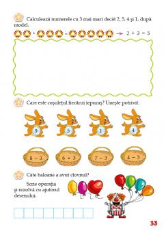 Iepurasul istet invata matematica. Clasa pregatitoare