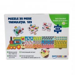 Puzzle educativ - Trenuletul 123