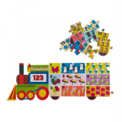 Puzzle educativ - Trenuletul 123