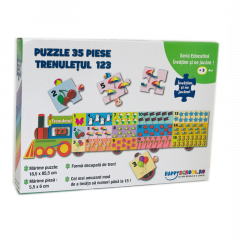 Puzzle educativ - Trenuletul 123