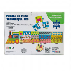 Puzzle educativ - Trenuletul 123