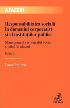 Responsabilitatea sociala in domeniul corporatist si al institutiilor publice