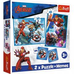 Puzzle 2 in 1 - Eroii in actiune