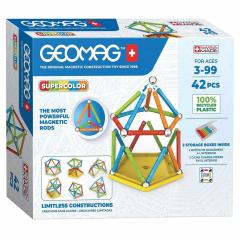Set de constructie magnetic - Supercolor, 42 piese