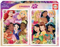 Puzzle 2x500 piese - Disney Princess