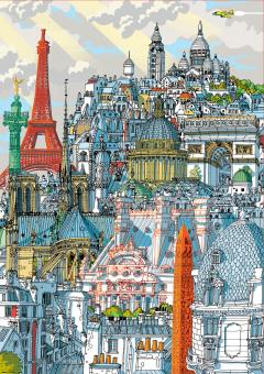 Puzzle 1000 piese - Paris - Carlo Stanga