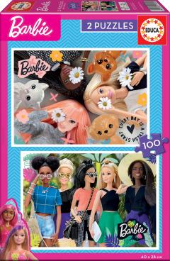 Puzzle 2x100 piese - Barbie