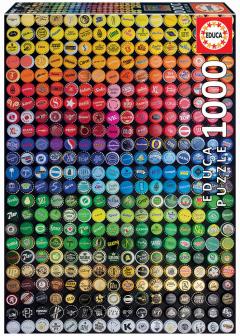 Puzzle 1000 piese - Collage Bottle Caps