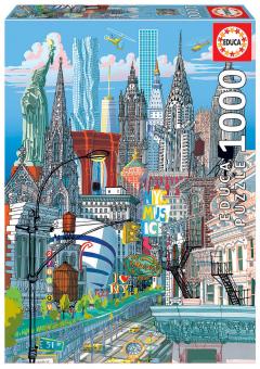 Puzzle 1000 piese - New York - Carlo Stanga