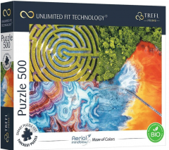 Puzzle 500 de piese -  Labirint de culori