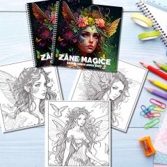 50 Mandale. Carte de colorat pentru adulti - Zane magice