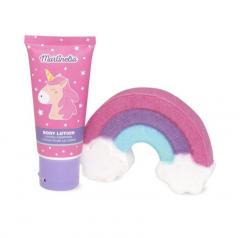 Set cosmetice - Little Unicorn - Bath Bomb and Body Lotion