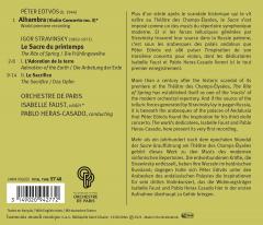 Stravinsky: Le Sacre du printemps. Eotvos: Alhambra