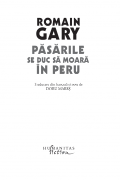 Pasarile se duc sa moara in Peru