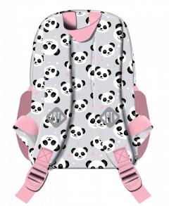 Ghiozdan - Panda Grey - 1 compartiment