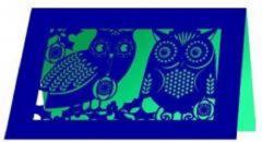 Felicitare - Xmas Owls Mini Lasercut Card
