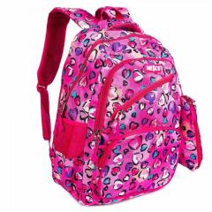 Ghiozdan mare scoala + penar - Inimi Roz