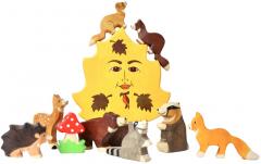 Set 10 figurine - Artar uscat si puii locuitorilor padurii