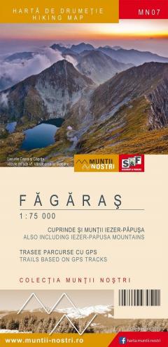 Harta de drumetie - Muntii Fagaras