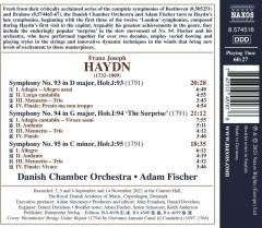 Haydn: Late Symphonies Nos. 93-95 - Vol. 1