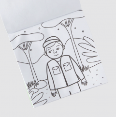 Carry along coloring book set - On Safari