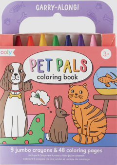 Carry along coloring book set - Pet Pals