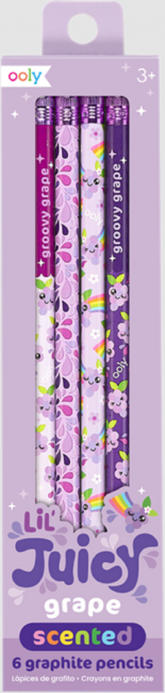 Set 6 creioane parfumate grafit - Lil Juicy - Grape