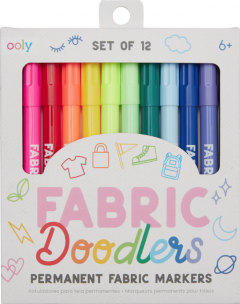 Set 12 carioci permanente pentru textile - Fabric Doodlers