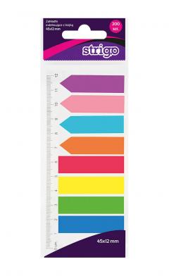 Etichete indexare - 8 culori neon, 45x12mm, 200 file