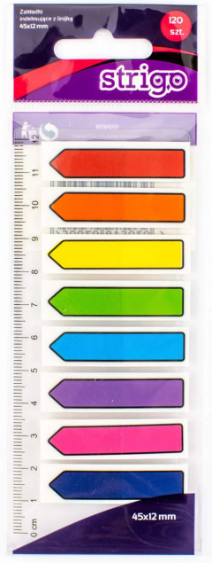 Etichete indexare - 8 culori neon, 45x12mm, 120 file