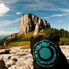 Traista cu motivul dacic „Draconul Dacic”