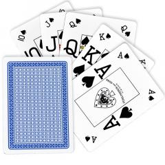 Carti de joc - Poker Texas Hold'em 100% plastic (Albastru/Rosu)