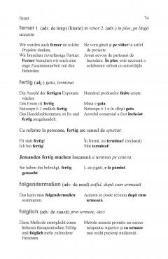 Limba germana. Dictionar de cuvinte-instrument