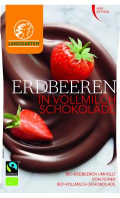 Capsuni in ciocolata cu lapte - BIO + RO-ECO-007