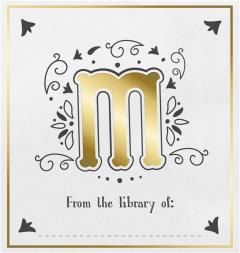 Set 12 stickere - Litera M