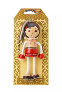 Papusa din lemn - Romania - Fetita