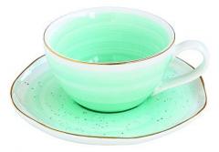 Ceasca cu farfurioara - Artesanal Green