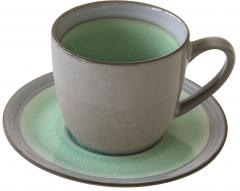 Ceasca cu farfurie - Origin - Light Green