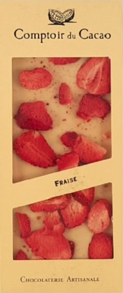 Ciocolata alba cu capsuni