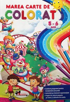 Marea carte de colorat 5-6 ani