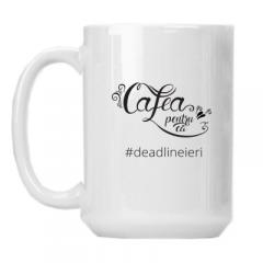 Cana din portelan - Cafea pentru ca #deadlineieri