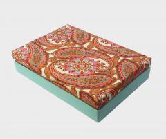 Cutie cadou - Indian Pattern, handmade paper box, 29x21x6cm
